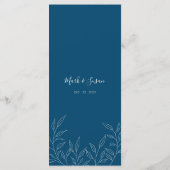 ミニマル結婚離れ中国の英語のメニュー メニュー (裏面)