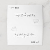 ミニマル結婚 プレイスカード (外部開封)