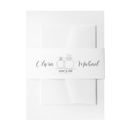 ミニマル結婚 招待状ベリーバンド