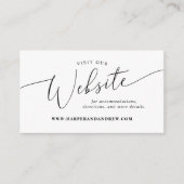 ミニマル結婚webサイト エンクロージャーカード (正面)