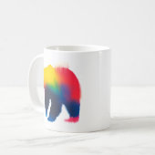 ミニマル絵を描ススプレーベア コーヒーマグカップ (正面左)