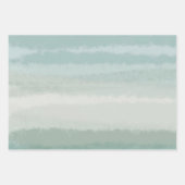 ミニマル絵画ラクラッレティール(緑がかった色)アクアブルー ラッピングペーパーシート (正面2)