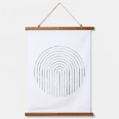 ミニマル線アート 吊り下げ型タペストリー (正面2)