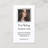 ミニマル線モデル写真 コーリングカード (正面)