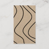 ミニマル線抽象芸術クラフトユニークグラフィック 名刺 (正面)