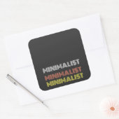 ミニマル編シンプルモダン文字付きシール スクエアシール (封筒)