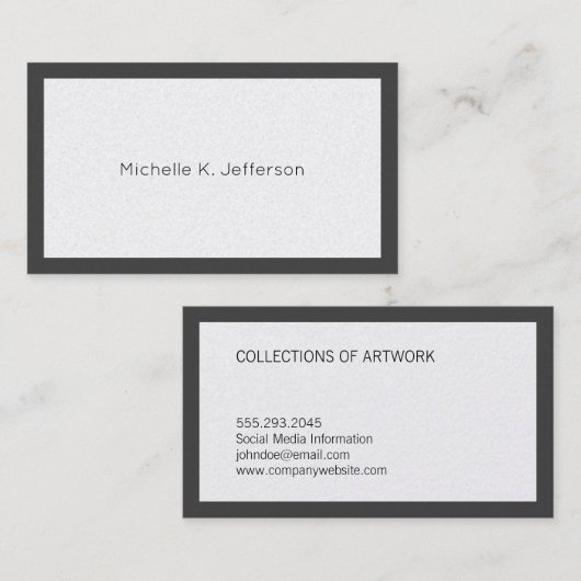 ミニマル縁どグ 名刺 (正面/裏面)