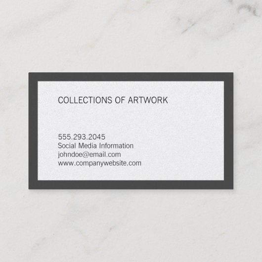 ミニマル縁どグ 名刺 (裏面)