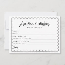 ミニマル縁どスのアドバイスカード 招待状