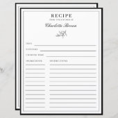 ミニマル縁どスの葉名レシピカード (正面/裏面)