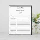 ミニマル縁どスの葉名レシピカード (スタンド正面)