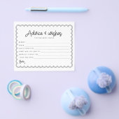 ミニマル縁どスの鱗片付き花嫁アドバイス チラシ (シングル)