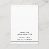 ミニマル縁どスシンプルのイヤリングカード 名刺 (裏面)