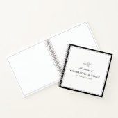 ミニマル縁どスリーフ葉付きゲストブック ノートブック (内部)