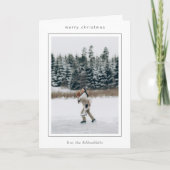 ミニマル縁どス写真クリスマモダンス シーズンカード (正面)