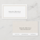 ミニマル縁どス大学院生コールカード 名刺 (正面/裏面)