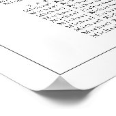 ミニマル縁ど結婚リストの18テーブル座席表 ポスター (角)