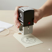 ミニマル署名ラインアートブランドロゴ セルフインキングスタンプ