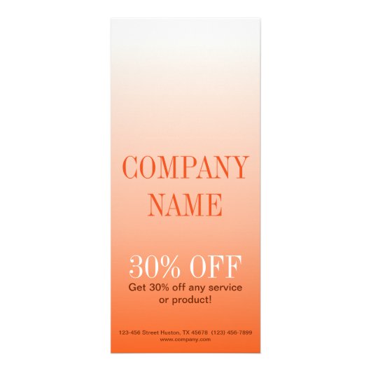 ミニマル美しいなめしサロンタンゲリングラデーション ラックカード (正面)