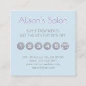 ミニマル美しいサロンネイルサロンロイヤリティ ロイヤリティカード (裏面)