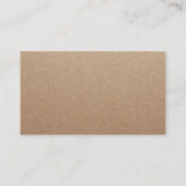 ミニマル美しいサロン&スパ素朴クラフト ロイヤリティカード (裏面)