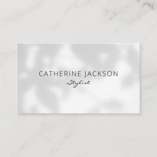 ミニマル美しいプロフェッショナルスタイリストQRコード 名刺 (正面)