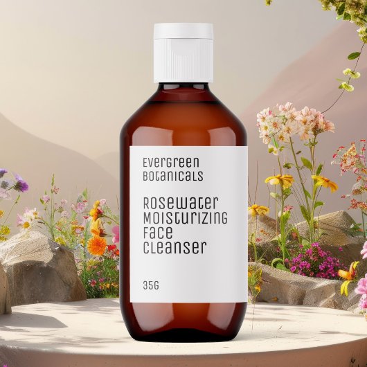 ミニマル美しいラベル – 白と黒 ラベル