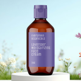 ミニマル美しいラベル – 紫と白 ラベル