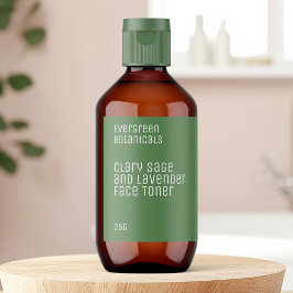 ミニマル美しいラベル – 緑と白 ラベル