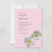 ミニマル美しい自然カリフォルニアポピー結婚ズ 招待状 (正面)
