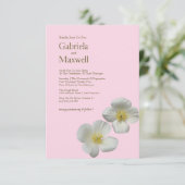 ミニマル美しい自然カリフォルニアポピー結婚ズ 招待状 (スタンド正面)