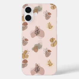 ミニマル美学抽象芸術パターン（の模様が）ある芸術 iPhone 16 PLUSケース