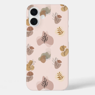 ミニマル美学抽象芸術パターン(の模様が)ある芸術 iPhone 16 PLUSケース