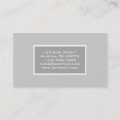 ミニマル美容師ブラシスタイリストメイクアップアーティスト 名刺 (裏面)