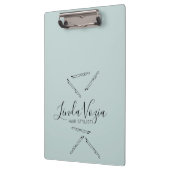 ミニマル美容師ラインアートヘアクリップボード クリップボード (左)