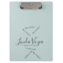 ミニマル美容師ラインアートヘアクリップボード