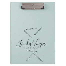 ミニマル美容師ラインアートヘアクリップボード クリップボード