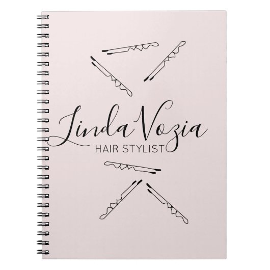 ミニマル美容師ラインアートヘア ノートブック (正面)