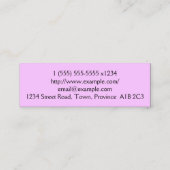 ミニマル美容師名刺 スキニー名刺 (裏面)