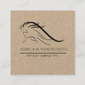 ミニマル美容師 スクエア名刺 (正面)