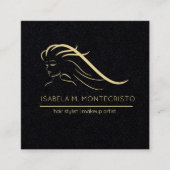 ミニマル美容師 スクエア名刺 (正面)