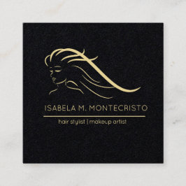 ミニマル美容師 スクエア名刺