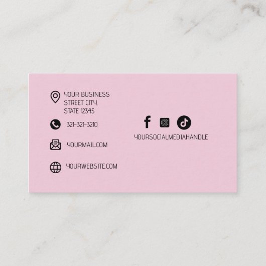 ミニマル美容師 名刺 (裏面)