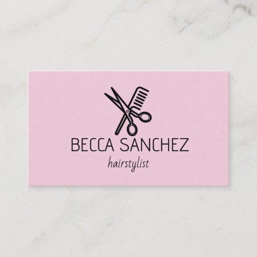 ミニマル美容師 名刺 (正面)