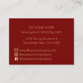 ミニマル美容師 名刺 (裏面)