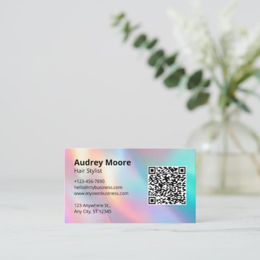 ミニマル美容師 名刺 (スタンド正面)