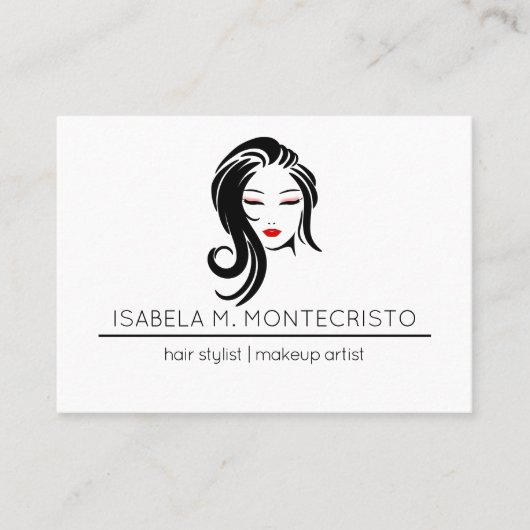 ミニマル美容師 名刺 (正面)