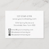 ミニマル美容師 名刺 (裏面)