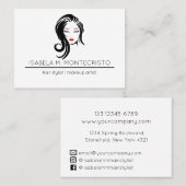 ミニマル美容師 名刺 (正面/裏面)