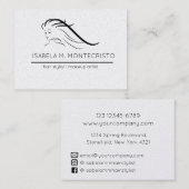 ミニマル美容師 名刺 (正面/裏面)